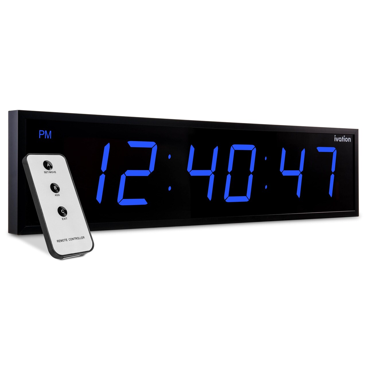 Ivation Huge 36 Inch Large Big Oversized Digital LED Wall Clock